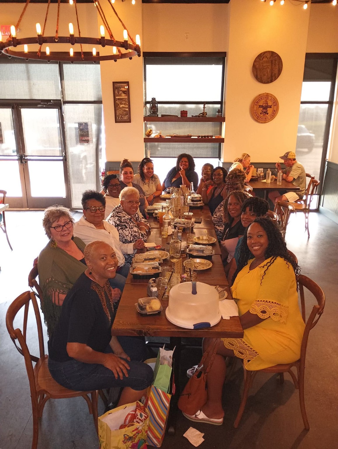 Women gathered in fellowship
